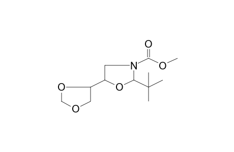 Methyl 2-tert-butyl-5-(1,3-dioxolan-4-yl)-1,3-oxazolidine-3-carboxylate