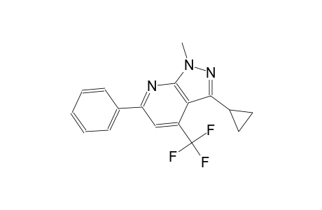 3-cyclopropyl-1-methyl-6-phenyl-4-(trifluoromethyl)-1H-pyrazolo[3,4-b]pyridine