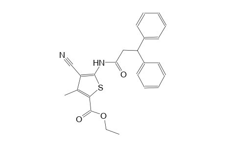 ethyl 4-cyano-5-[(3,3-diphenylpropanoyl)amino]-3-methyl-2-thiophenecarboxylate