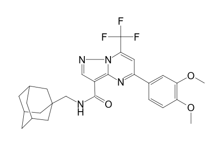 N-(1-adamantylmethyl)-5-(3,4-dimethoxyphenyl)-7-(trifluoromethyl)-3-pyrazolo[1,5-a]pyrimidinecarboxamide