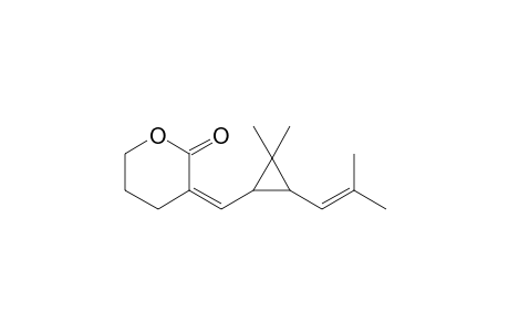 3-[(2',2'-Dimethyl-3'-isobutenylcyclopropyl)methylene]-2-oxotetrahydropyran