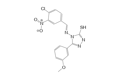 4-{[(E)-(4-chloro-3-nitrophenyl)methylidene]amino}-5-(3-methoxyphenyl)-4H-1,2,4-triazole-3-thiol