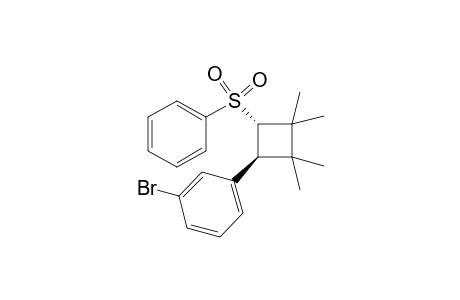 trans-1-Bromo-3-(2,2,3,3-tetramethyl-4-(phenylsulfonyl)cyclobutyl)benzene