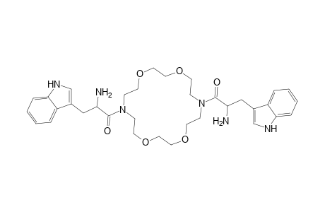 2-(16-[2-Amino-3-(1H-indol-3-yl)propanoyl]-1,4,10,13-tetraoxa-7,16-diazacyclooctadecan-7-yl)-1-(1H-indol-3-ylmethyl)-2-oxoethylamine