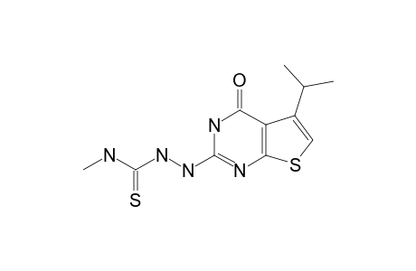 2-(5-ISOPROPYL-4-OXO-3,4-DIHYDROTHIENO-[2,3-D]-PYRIMIDIN-2-YL)-N-METHYLHYDRAZINE-CARBOTHIOAMIDE