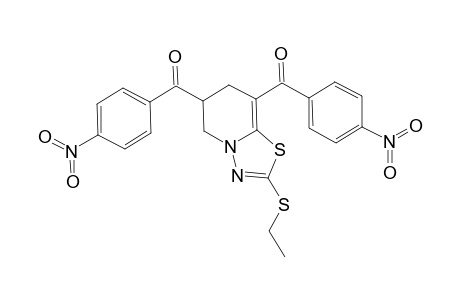 2-Ethylthio-6,8-bis(4'-nitroobenzoyl)-6,7-dihydro-5H-1,3,4-thiadiazolo[3,2-a]pyridine