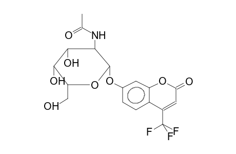 4-TRIFLUOROMETHYLUMBELLIFERYL 2-ACETAMIDO-2-DEOXY-BETA-D-GALACTOPYRANOSIDE