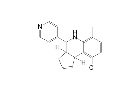 3H-cyclopenta[c]quinoline, 9-chloro-3a,4,5,9b-tetrahydro-6-methyl-4-(4-pyridinyl)-, (3aS,4R,9bR)-