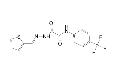 2-oxo-2-[(2E)-2-(2-thienylmethylene)hydrazino]-N-[4-(trifluoromethyl)phenyl]acetamide