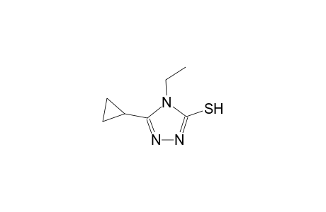 5-cyclopropyl-4-ethyl-4H-1,2,4-triazol-3-yl hydrosulfide