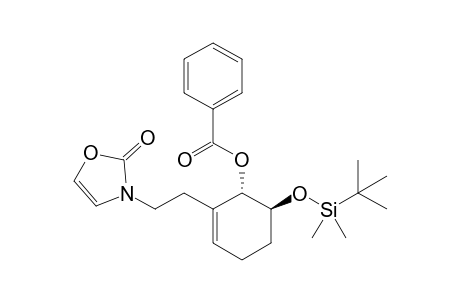 Benzoic acid (1S,6S)-6-(tert-butyl-dimethyl-silanyloxy)-2-[2-(2-oxo-oxazol-3-yl)-ethyl]-cyclohex-2-enyl ester