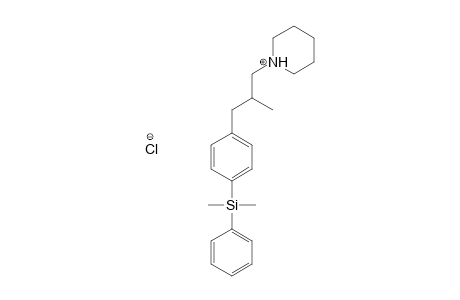 Piperidine, 1-[3-[4-(dimethylphenylsilyl)phenyl]-2-methylpropyl]-, hydrochloride