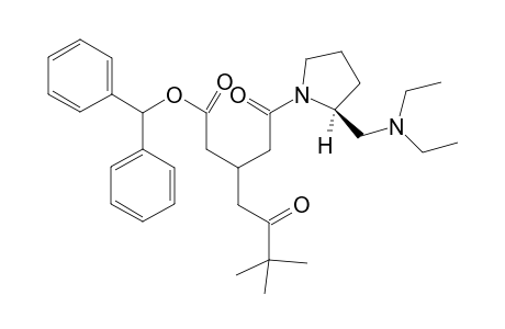 Diphenylmethyl 6,6-Dimethyl-3-[2-((N,N-diethylmethyl)pyrrolidinyl)-2-oxoethyl]-5-oxoheptanoate