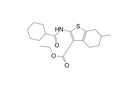 ethyl 2-[(cyclohexylcarbonyl)amino]-6-methyl-4,5,6,7-tetrahydro-1-benzothiophene-3-carboxylate