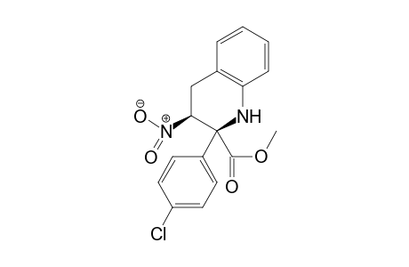 methyl (2S,3S)-2-(4-chlorophenyl)-3-nitro-3,4-dihydro-1H-quinoline-2-carboxylate