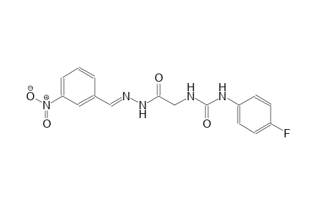 N-(4-fluorophenyl)-N'-{2-[(2E)-2-(3-nitrobenzylidene)hydrazino]-2-oxoethyl}urea