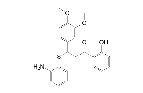 3-[(o-AMINOPHENYL)THIO]-3-(3,4-DIMETHOXYPHENYL)-2'-HYDROXYPROPIOPHENONE