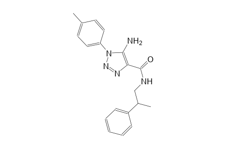 1H-1,2,3-triazole-4-carboxamide, 5-amino-1-(4-methylphenyl)-N-(2-phenylpropyl)-