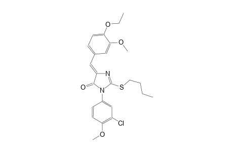 4H-imidazol-4-one, 2-(butylthio)-3-(3-chloro-4-methoxyphenyl)-5-[(4-ethoxy-3-methoxyphenyl)methylene]-3,5-dihydro-, (5Z)-