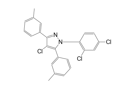 4-chloro-1-(2,4-dichlorophenyl)-3,5-bis(3-methylphenyl)-1H-pyrazole