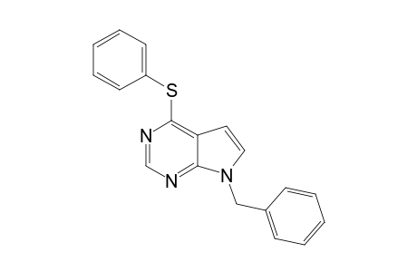 7-BENZYL-4-(PHENYLSULFANYL)-7H-PYRROLO-[2,3-D]-PYRIMIDINE