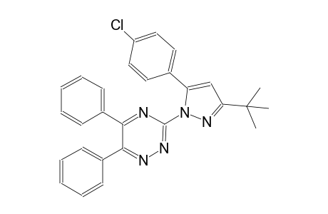 3-[3-tert-butyl-5-(4-chlorophenyl)-1H-pyrazol-1-yl]-5,6-diphenyl-1,2,4-triazine