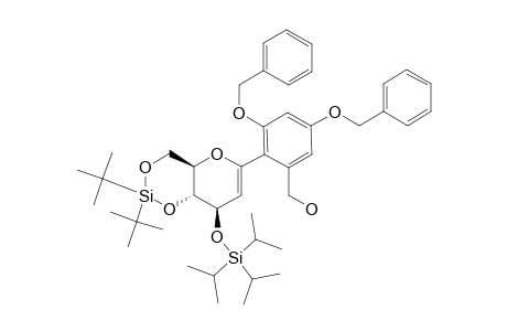 1-C-(3,5-DIBENZYLOXYBENZYL-ALCOHOL)-3-O-TRIISOPROPYLSILYL-4,6-O-DI-(TERT.-BUTYL)-SILANE-DIYL-D-GLUCAL