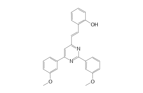 2,6-Bis(3-methoxyphenyl)-4-(1-hydroxystyr-2-yl)pyrimidine