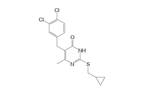 2-[(cyclopropylmethyl)thio]-5-(3,4-dichlorobenzyl)-6-4(3H)-pyrimidinone