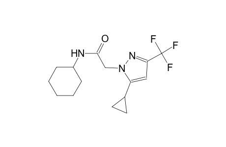 N-cyclohexyl-2-[5-cyclopropyl-3-(trifluoromethyl)-1H-pyrazol-1-yl]acetamide