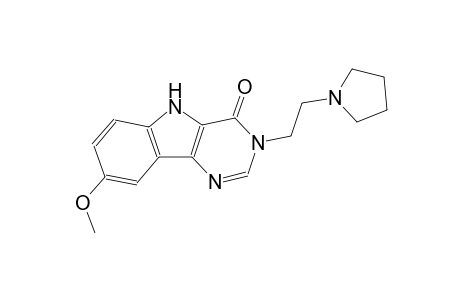 8-methoxy-3-[2-(1-pyrrolidinyl)ethyl]-3,5-dihydro-4H-pyrimido[5,4-b]indol-4-one