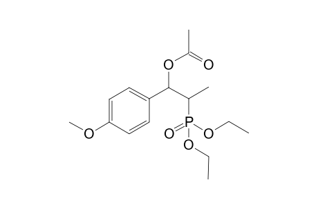 2-(Diethoxyphosphoryl)-1-(4-methoxyphenyl)propyl acetate