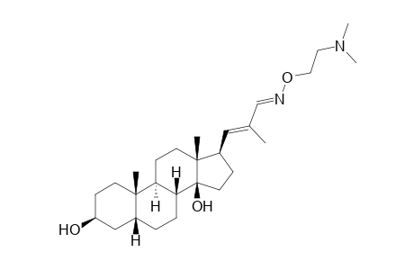 (E,E)-17.beta.[3-(2-Dimethylaminoethoxy)imino-2-methyl-1-propenyl]-5.beta.-androstane-3.beta.,14.beta.-diol fumarate