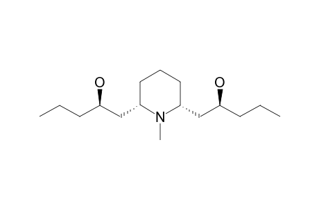 N-METHYL-2,6-BIS-(2-HYDROXYPENTYL)-PIPERIDINE