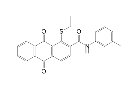 1-(ethylthio)-9,10-diketo-N-(m-tolyl)anthracene-2-carboxamide