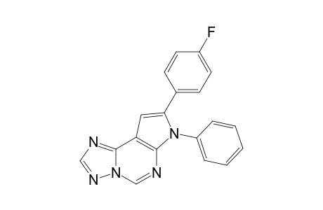 7-Phenyl-8-(4-fluorophenyl)-7H-pyrrolo[3,2-e][1,2,4]triazolo[1,5-c]pyrimidine