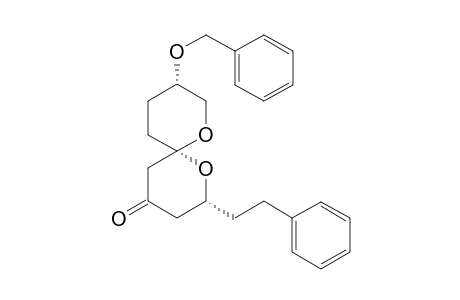 (2R,6S,9S)-9-Benzyloxy-2-(2-(phenyl)ethyl)-1,7-dioxaspiro[5.5]undecan-4-one