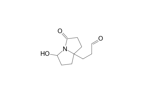 1H-Pyrrolizine-7a(5H)-propanal, tetrahydro-3-hydroxy-5-oxo-