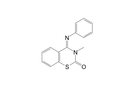 3,4-dihydro-3-methyl-4-(phenylimino)-2H-1,3-benzothiazin-2-one