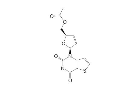 1-(5-O-ACETYL-2,3-DIDEHYDRO-2,3-DIDEOXY-BETA-D-GLYCEROPENT-2-ENOFURANOSYL)-THIENO-[3.2-D]-PYRIMIDINE-2,4-DIONE