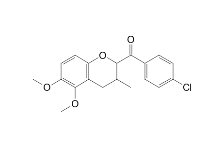 2-(4-Chlorobenzoyl)-5,6-dimethoxy-3-methylchroman
