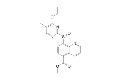 4-ETHOXY-5-METHYL-2-(5-METHOXYCARBONYL-8-QUINOLYLSULFINYL)-PYRIMIDINE