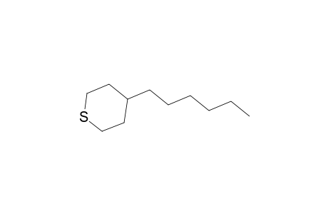 4-Hexyltetrahydro-2H-thiopyran