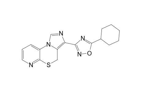 3-[5'-Cyclohexyl-1',2',4'-oxadiazol-3'-yl]-4H-imidazo[1,5-d]pyrido[2,3-b]-(1,4)-thiazine