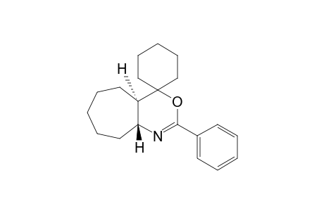 Spiro[cyclohept[d][1,3]oxazine-4(4aH),1'-cyclohexane], 5,6,7,8,9,9a-hexahydro-2-phenyl-, trans-