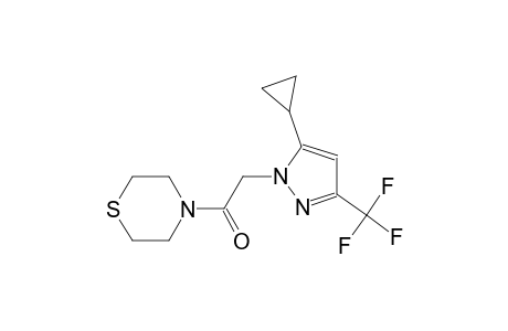 4-{[5-cyclopropyl-3-(trifluoromethyl)-1H-pyrazol-1-yl]acetyl}thiomorpholine