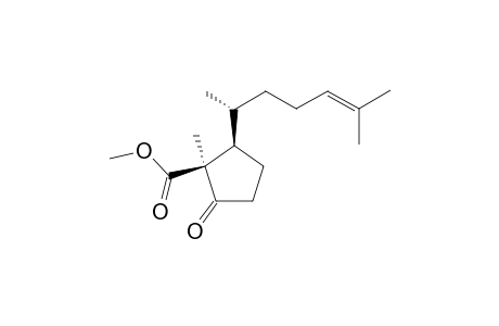 Methyl 2-oxo-1-methyl-5-(1,5-dimethylhex-4-en-1-yl)cyclopentanecarboxylate isomer