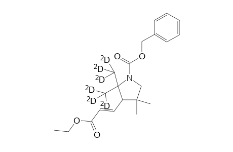 N-(Benzyloxycarbonyl)-3-[1,2-didehydro-2-(ethoxycarbonyl)ethyl]-2,2-di([(2)H3]methyl)-4,4-dimethylpyrrolodine