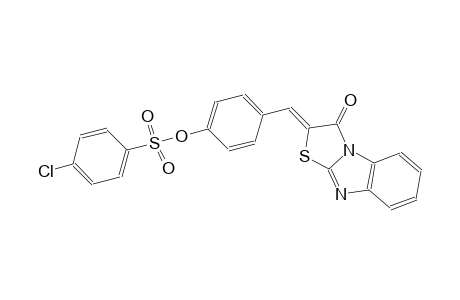 4-[(Z)-(3-oxo[1,3]thiazolo[3,2-a]benzimidazol-2(3H)-ylidene)methyl]phenyl 4-chlorobenzenesulfonate