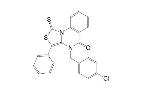 thiazolo[3,4-a]quinazolin-5(4H)-one, 4-[(4-chlorophenyl)methyl]-3-phenyl-1-thioxo-